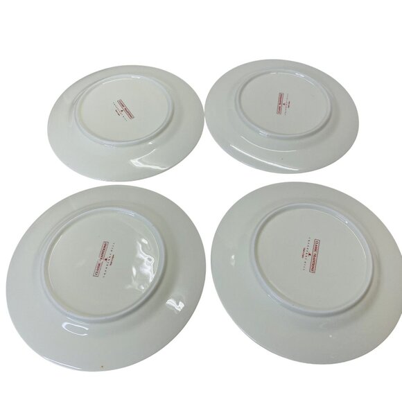 Classic Traditions Cranberry Holi-Dazzle Dessert Plates Set of 4 Fine China 7.5 - Picture 6 of 6